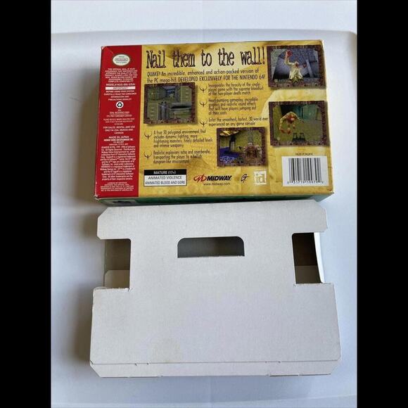 Quake Nintendo 64 Game Cartridge Complete In Box With Manual And Poster - Picture 6 of 8